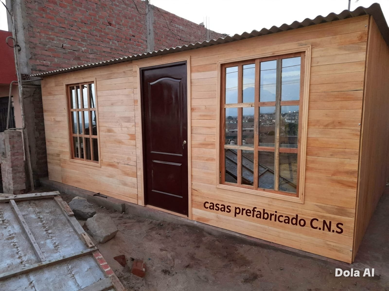 Módulo en OSB y machihembrado